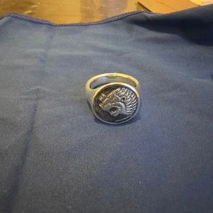 David Yurman Lion coin ring sz 11